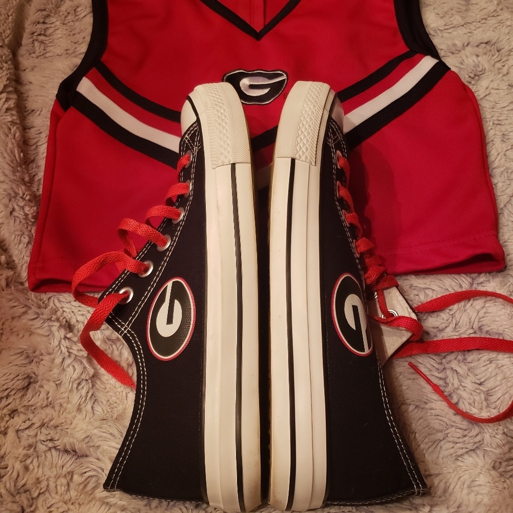Georgia Bulldogs canvas shoes